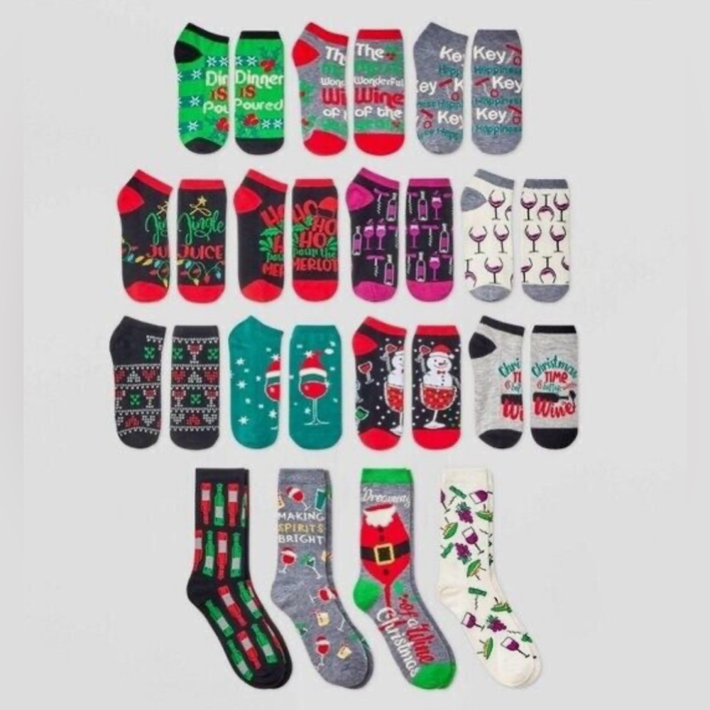 Wine Socks Advent Calendar